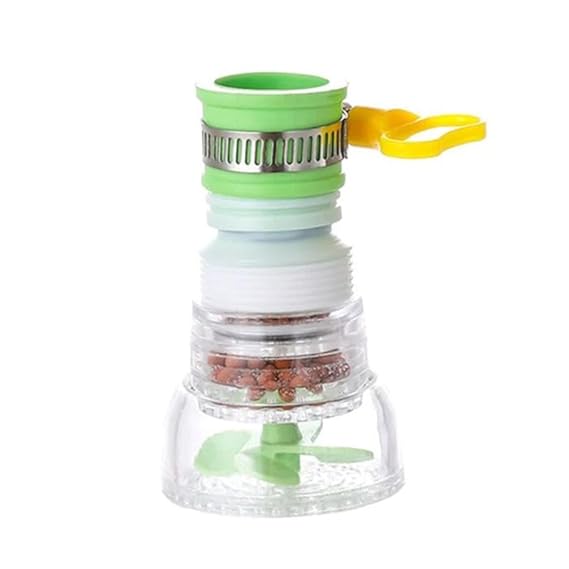 Abwehr 360 Degree Rotating Water Faucet Aerator Splash-Proof Filter/Anti-Splash Expandable Head Nozzle/Bathroom Tap Adjustable Sprinkler/tap Shower/Water Saving Device Faucet (Water purifier C)