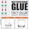 Colla Forte,4pcs Super Colla,Collas Istantanea Extra Forte,Super Glue,glue Liquida Trasparente,glue Ad Olio Trasparente per artigianato Fai Da Te