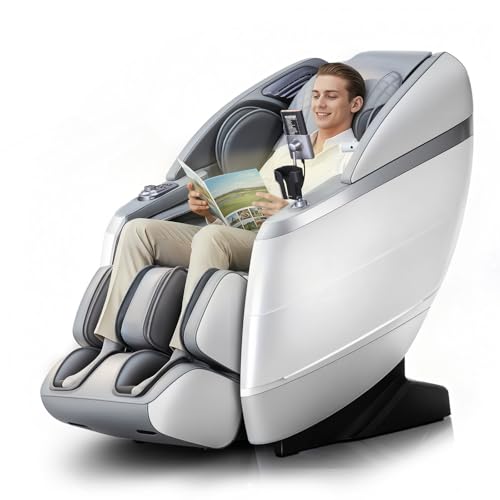 HealthRelife 4D Massage Chair Full Body, 166° Flexible Track, 18