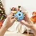 Fidget Dodecagon Cube-Easter Basket Stuffers 12 Sided Fidget Toy Cube for Kids and Adults 12 Sides Stress Relief Cube Fidgets Toys Travel Airplane Essentials for Boys Girls(B3 Blue Sky)