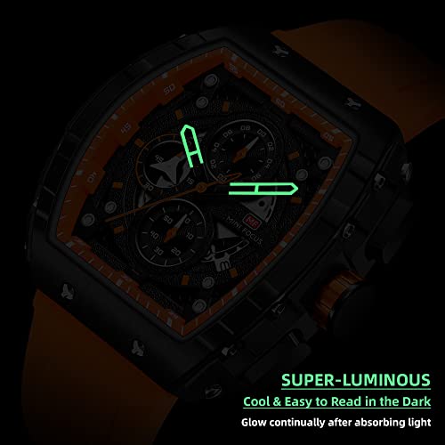 Mini Focus Men's Watch Fashion Sport Wrist Watches (Chronograph/Waterproof/Luminous/Calendar) Silicon Strap Quartz Watch for Men