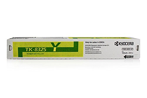 Toner TK8325Y jaune haute fidélité Kyocera 1T02NPANL0 pour TASKalfa 2551