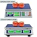 SUTETLW Price Computing Scale 66lb/30kg Dual LCD Digital Commercial Price Scale with Stainless Steel Platform,Rechargeable Commercial Food Scale for Farmers Market, Retail Outlets, Meat Shop