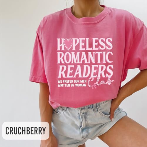 Munla Hopeless Romantic Readers Club Shirt - Romance Girlie Shirt, Romance Reader Book Club T-Shirt2