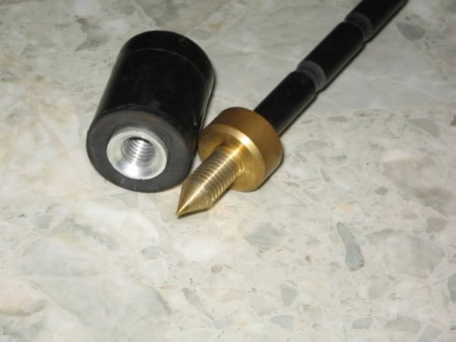 コントラバス用エンドピン　カーボン入り鉄　φ10mm 23cm 溝無し コントラバス用エンドピン カーボン入り鉄 φ10mm 23cm 溝無し