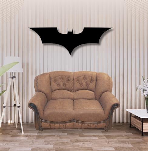 Image of TWIGGY Superhero 6mm MDF Wood Wall Decor Art for Home, Office, or Gaming Room, Gift, Anime (The Dark Knight)