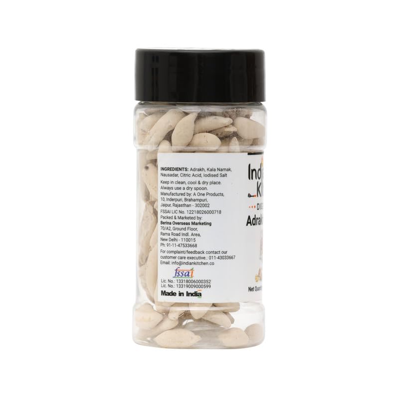Indian Kitchen Adrakh Pachak 50g | Digestive Ginger | Masala Lemon Ginger| Adrak Churan | Ginger Pops | Dry Ginger Candy (Pack of 3) - Image 5 thumbnail