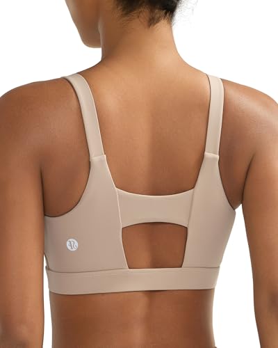 Image of RUNNING GIRL Sports Bra for Women High Support, Molded Cup Supportive High Impact Sports Bras with Sewn in Pads