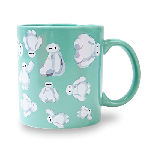 Image of Disney Big Hero 6 Baymax Ceramic Mug | BPA-Free Coffee Cup For Espresso, Tea | Holds 20 Ounces
