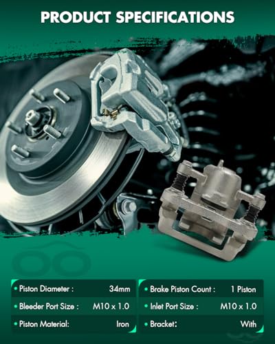 Image of SCITOO Rear Right Brake Caliper With Bracket 19B3100 Fit For Hyundai For Sonata 06-08,For Hyundai For Tucson 05-09,For Kia For Magentis 07-10,For Kia For Optima 06-10,For Kia For Sportage 05-10