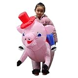 Fancy Inflable traje de traje de forma de cerdo con ventilador adjunto, caja de batería.
