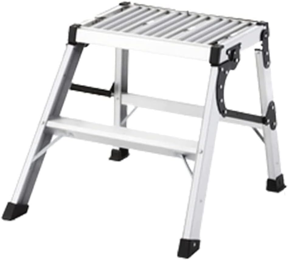 Step Ladder Foldable Telescoping Ladders Aluminum Alloy Folding Ladder Multi-purpose Wide Pedal Step Ladders Family Daily Use Folding Ladder Telescopic Ladder(Size:2 Step)