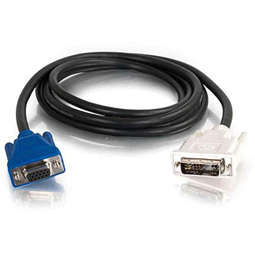 C2G 2m DVI Male to HD15 VGA Female Video Extension Cable (6.6ft) - VGA extension cable - DVI-A (M) to HD-15 (F) - 6.6 ft - black