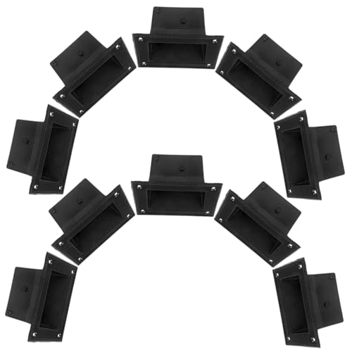 SOESFOUFU 10pcs Recessed Speaker Handles Audio Pulls for Easy Carrying Replacement Stage Cabinets for Theatrical Events