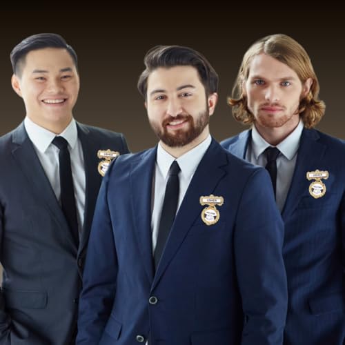 Usher Badge - Pin-backed Church Leadership Badge - Safety Pin-backed Badges Reusable For Church Gatherings - Welcome Badge for Usher - Fancy Round Brass