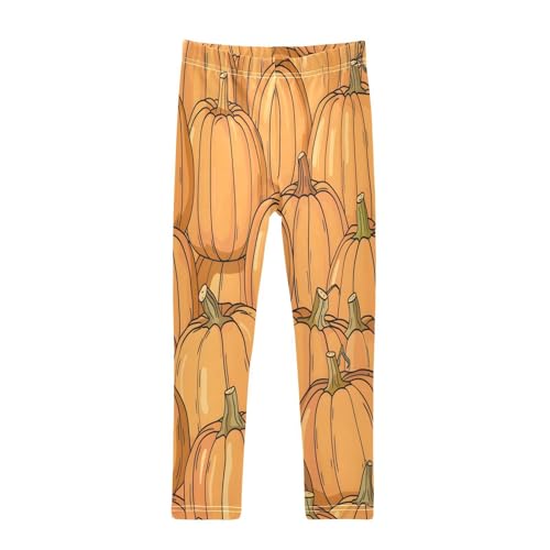 Toddler Girls Leggings Printed Yoga Pants Leggings Many Pumpkins for Kids