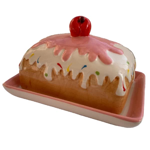 Beurre Artisanal En Forme De Gâteau En Céramique Hermétique Beurrier Original Pour Conserver Le Beurre Bol Avec Couvercle Plat Pour Gros Beurrier Français Cuisine Design Unique