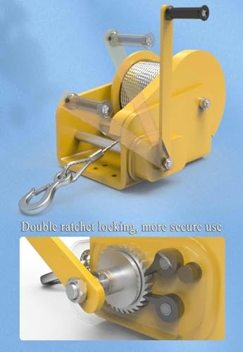 Cabrestious con cable de acero de 66 pies y polea para 1200/1800/2600 lbs miniatura 7