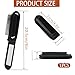 Portable Travel Hair Brush, Small Foldable Hairbrush Compact Hair Brush with Mirror and Round Tip Nylon Bristles for Women and Men, Mini Pocket Size Comb for Car Gym Bag Purse Locker (Black)