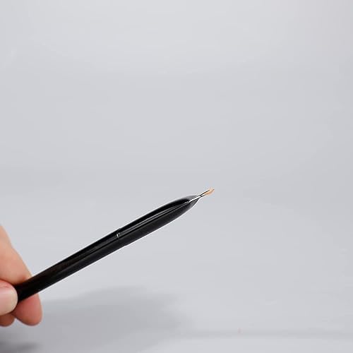 Miniatura 7 de Raffaello - Juego de 3 brochas de maquillaje ultrafinas para cejas de precisión en ángulo, cerdas sintéticas libres de crueldad animal, sombra de