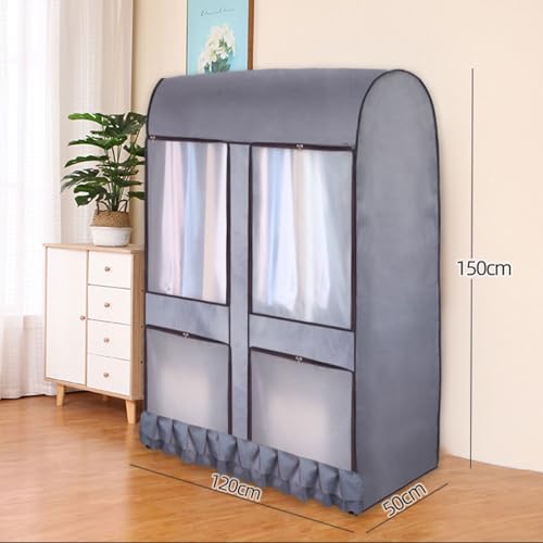 Funda reutilizable a prueba de polvo con cremallera y ventana transparente para almacenamiento en el armario