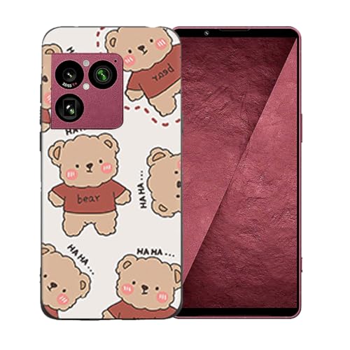 LCEHTOGYE �K�p Sony Xperia 1 VIII�p�P�[�X�A�K�p Sony Xperia 1 VIII (6,5")�ƌ݊����̂��钴���^�u���b�N�\�t�gTPU�V���R���Q���P�[�X�ی�J�o�[ - LLM48