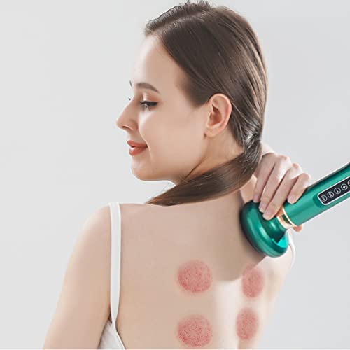 Lurrose Massageador elétrico GuaSha para raspagem, aparelho de massagem física para costas, ombro, p