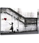 Amazon.co.jp: アートパネル 風船と少女 バンクシー キャンパス アート