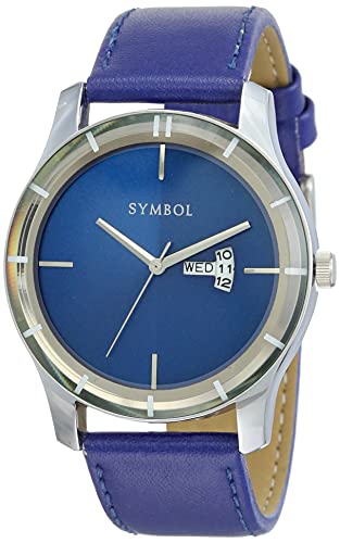 Amazon Brand - Symbol Analog Blue Dial Men's Watch-AZ-SYM-SS21A-07D