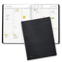 2026 Diary by Smart Panda – A4 Week to View Dated Planner – Simple Design Inspires Productivity – Softcover Appointment Book, 30 Minute Intervals – Annual Calendar, November 2025 - December 2026