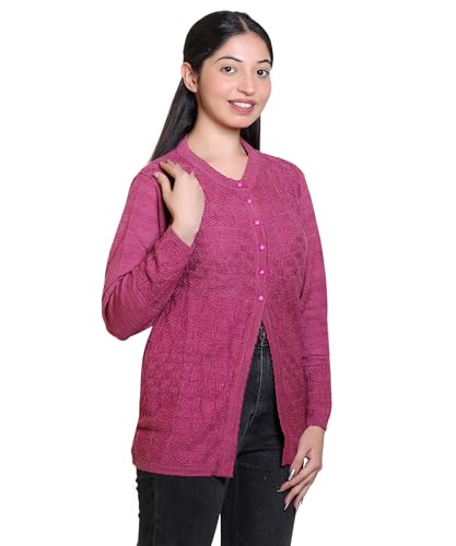 Image of Grand Line Winter wear Acrylic Lady Cardigan /Sweater for Casual and Evening outings