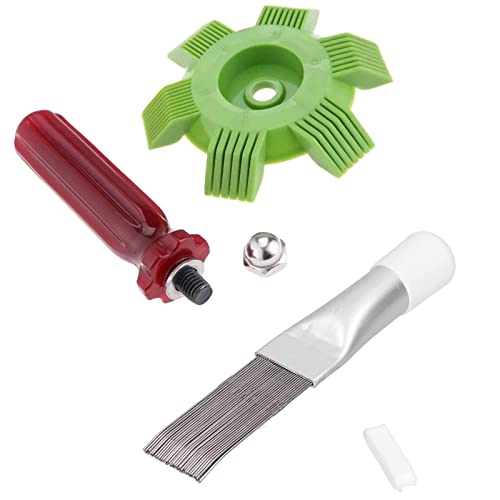 2 Pezzi Pettine per Radiatore, AC Pinna Pulisce e Raddrizza Alette Condizionatore, Evaporatore, Pettine Detergente