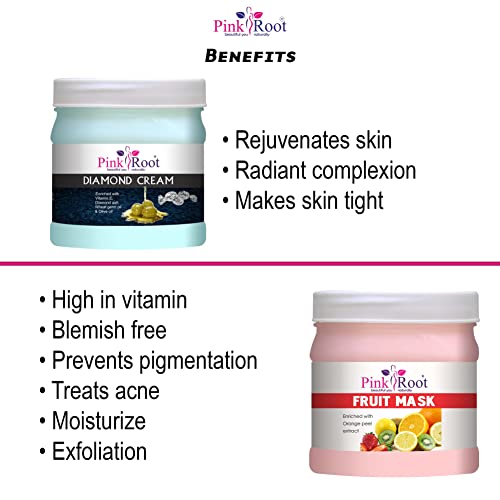 Image of Pink Root Diamond Cream 500gm with Fruit Mask 500gm