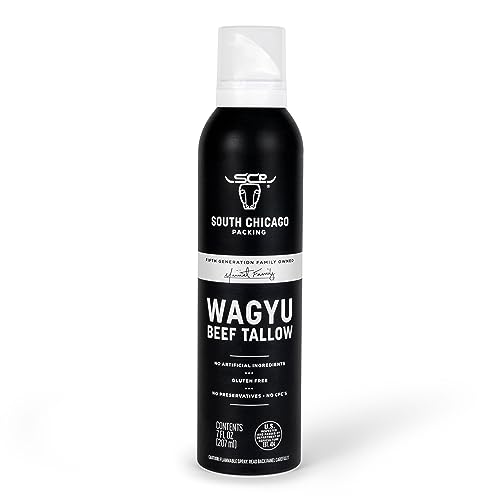 Comparison: Best Cooking Spray For Grill 6 South Chicago Packing Wagyu Beef Tallow Spray, Umami-Rich, Flavorful, Perfect for Sauteing, Stir-frying and Grilling, Nonstick Cooking Oil, 7 Fl Oz