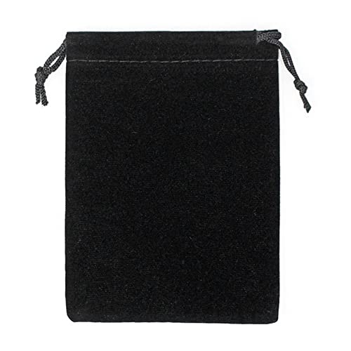 Black Velvet Pouch Drawstring Bags Wedding Favours Gift Party Jewellery Packi