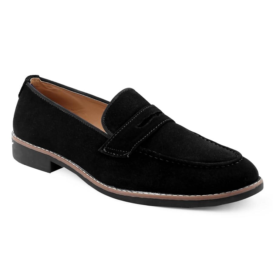 Image of WUGATTI Men's Suede Slip-On Comfortable & Office Wear Loafers