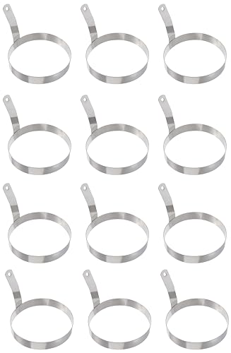 Thunder Group SLER0601R Egg Ring, 6" Diameter, Stainless Steel, Mirror Finish, Pack of 12