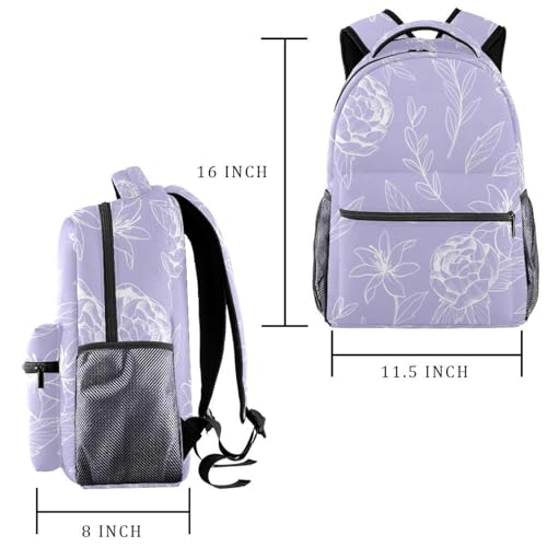 Sac à dos mignon pour ordinateur portable et lycée multicolore