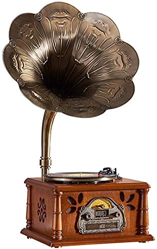 Tourne-Disque Rétro Big Horn Antique Vinyl Turntable Haut-Parleurs Bluetooth sans Fil, Prise en Charge De La Lecture De… - Les Beatles, Paul McCartney, John Lennon, RIngo Starr, George Harrison Tourne-Disque Rétro Big Horn Antique Vinyl Turntable Haut-Parleurs Bluetooth sans Fil, Prise en Charge De La Lecture De…