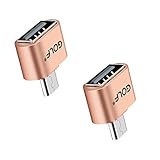 Micro USB Adapter, Joyshare Micro USB to USB OTG Adapter - Micro USB Male OTG to USB Female Adapter – Gold – Pack of 2