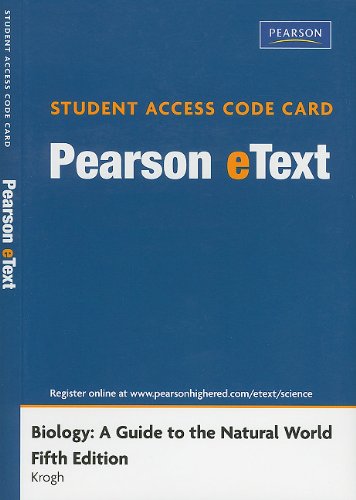 Amazon.com: Pearson eText Student Access Code Card for Biology: A Guide ...