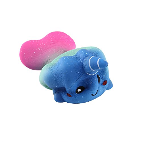 Anboor 4.7 Inches Squishies Baby Whale Narwhal Slow Rising Kawaii Scented Soft Animal Squishies Toys #TOP4