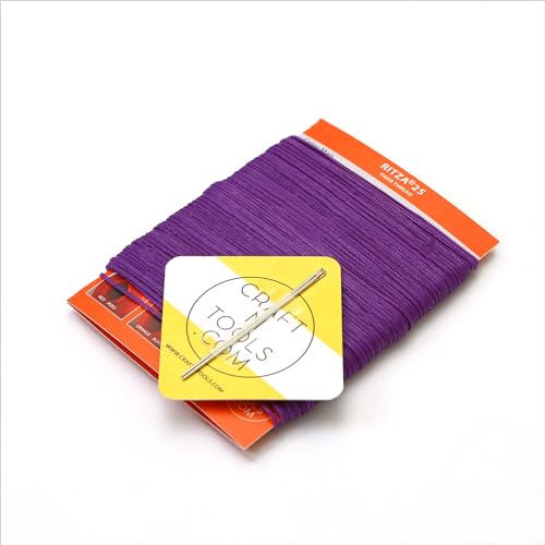 Hilo encerado para cuero color morado 1.2 mm miniatura 1