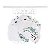 UTHCLO Calendario da Tavolo Flip per Aula Decorazione Retrò con Installazione Facile e Struttura Robusta Calendario Flip Quotidiano per Scuole e Uffici