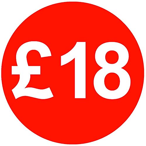 30mm Price Stickers Pack of 500 - Red - £18