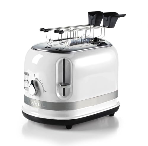 Ariete 149 Tostapane Moderna bianco con pinze per 2 fette di pane, sandwich o toast - 6 livelli di...