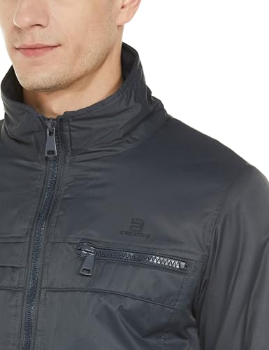 Image of Qube By Fort Collins Men's Winter Jacket - Padded Casual Jacket for Men | Full Zip High Neck Jacket with Stand Collar, Chest Zip Pocket & Side Pockets for Office, Winter Wear, Travel & Daily Use