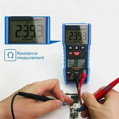 Testeur de résistance AC DC intelligent avec voltmètre intégré pour circuits électroniques