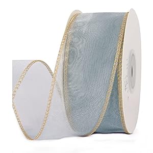 10 Yards 4CM Breed Satijnen Lint met Organza Rand voor Huwelijksgeschenken Inpakken DIY Strikken en Craft,A