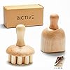 BICTIVE Maderotherapie Set Massagetasse und Massagepilz, Massage Holz, Anti Cellulite Massagegerät, Celulitis, Massageroller Holz, Anticellulite Geräte, Cellulite Massage, Lymphatic Drainage